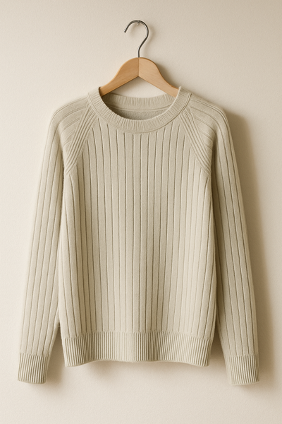 Charles Strickpullover Gerippt Rundhals