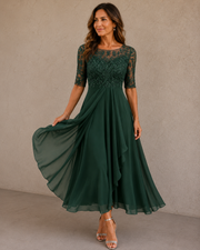 Mirelina - Elegantes Anlasskleid – Grün