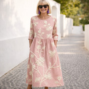 Daniela | Feminines Maxikleid für Damen – Rosa