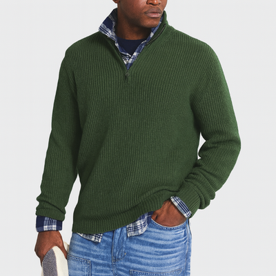Herrenpullover mit Reißverschluss – Business-Casual-Stil, vielseitig für elegante Anlässe