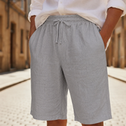 Lukas | Herren Bermuda Shorts Relaxed Fit Kordelzug – Grau