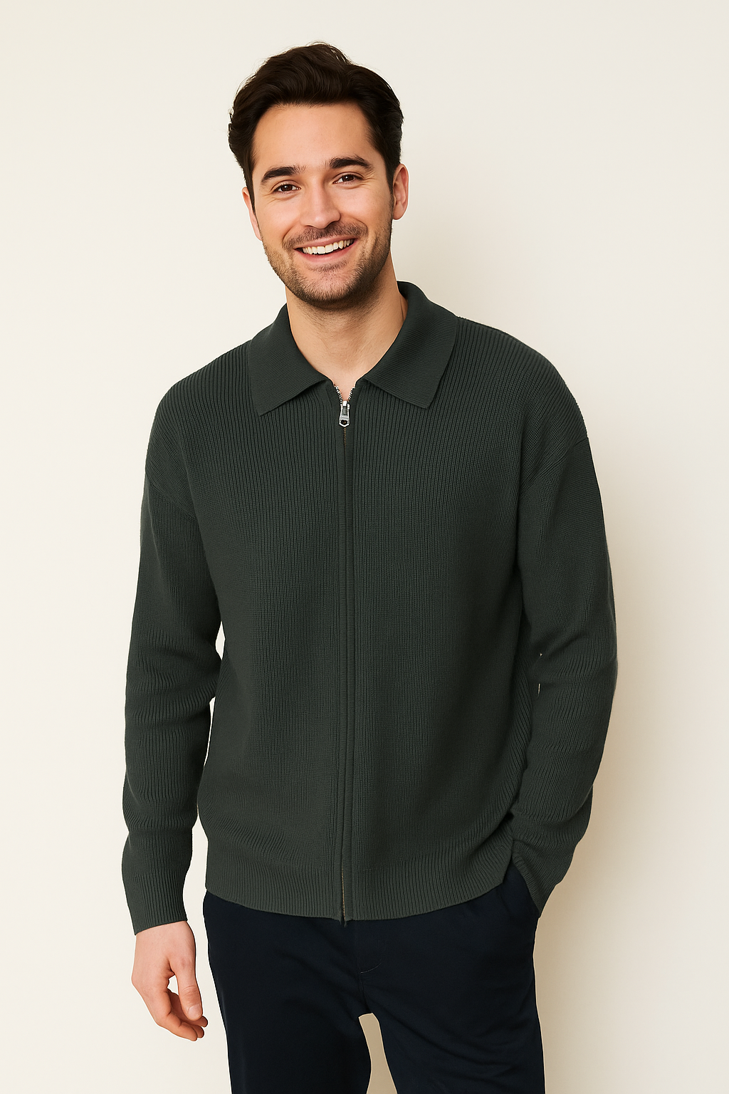 Eli Strickjacke mit Reißverschluss