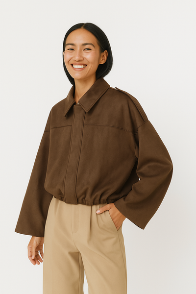 Deborah Kurzjacke Ballonärmel Oversized