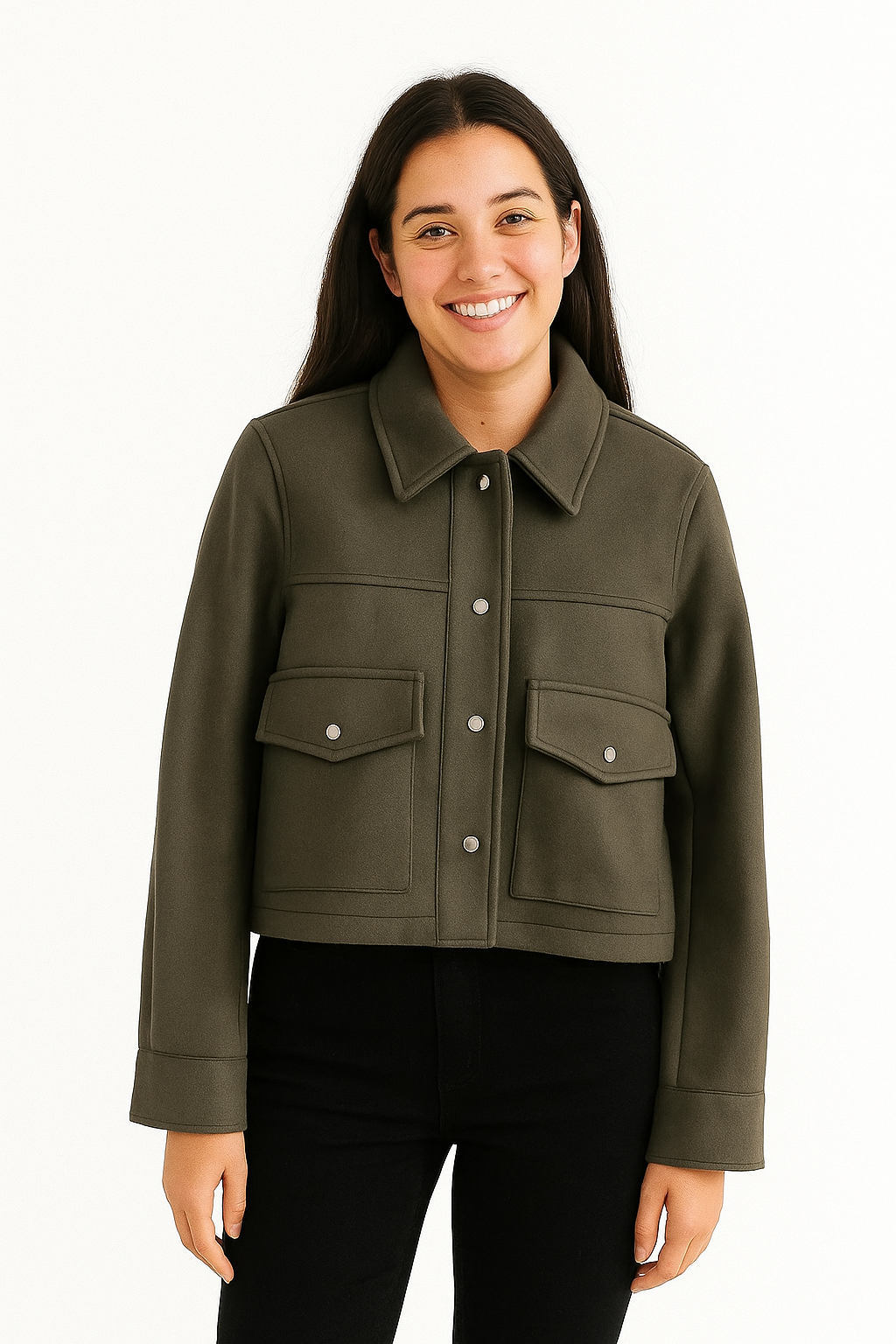 Annika Kurzjacke mit Taschen Knopfverschluss