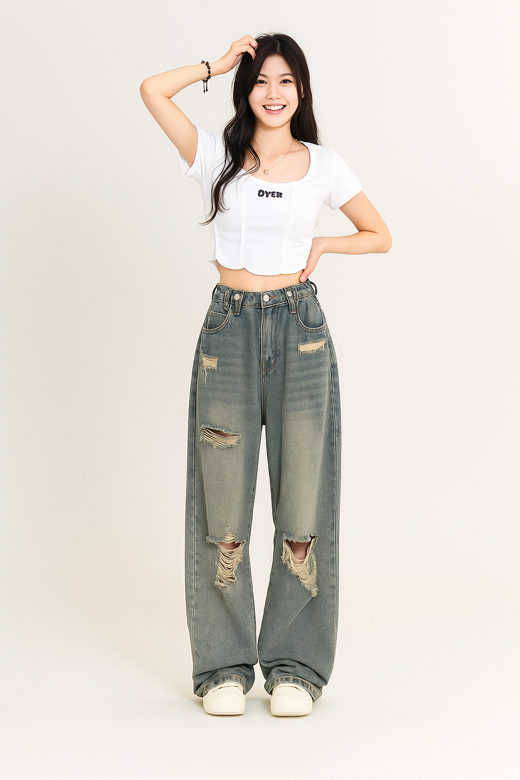 Helga Weitbein-Jeanshose Ripped