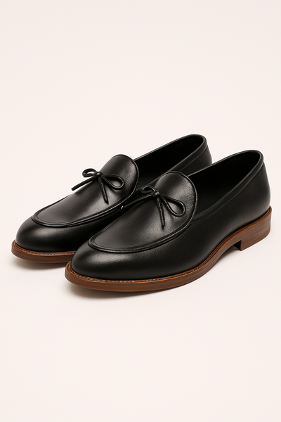 Hunter Lederloafer mit Schleife