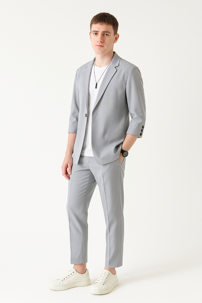 Leo Set aus Kurzarm Sakko und Anzughose