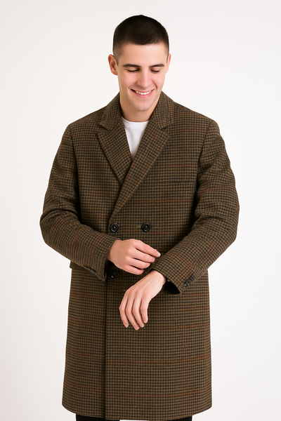 Caleb Mantel kariert Zweireiher