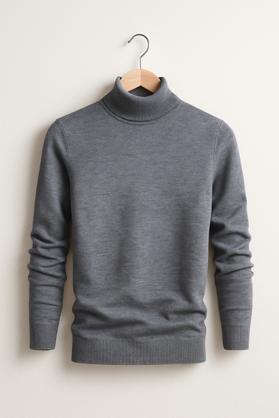 Kasper Rollkragenpullover mit Feinstrick