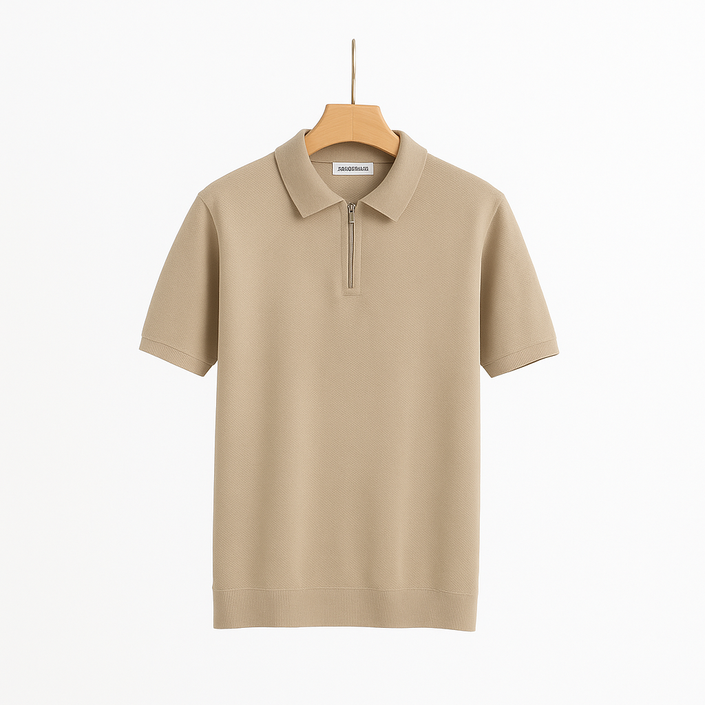 Michael Strick Poloshirt mit Reißverschluss