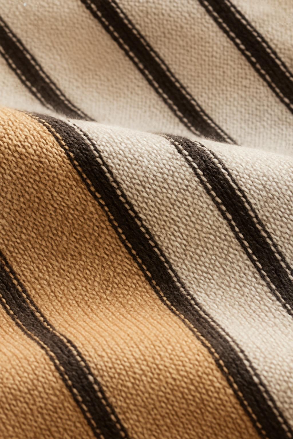 Nathan Strickpoloshirt Kurzarm mit Streifen