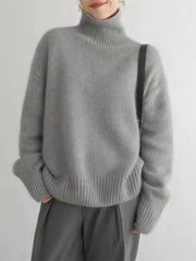 Acantha - Weicher Rollkragenpullover – Grau