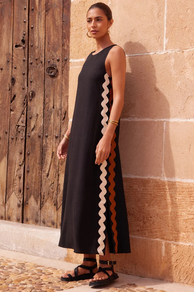 Lizz | Gekürztes ärmelloses Kleid