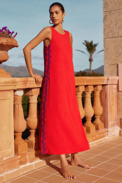 Lizz | Gekürztes ärmelloses Kleid