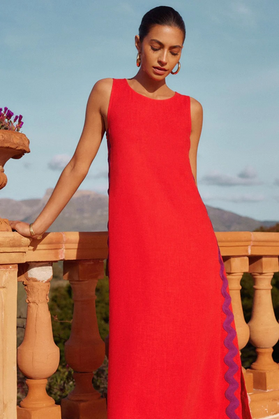 Lizz | Gekürztes ärmelloses Kleid