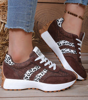 Bella | Damen Komfort Sneaker – Elegante Freizeitschuhe mit Dämpfung für Alltag 2026 – Leopardenbraun