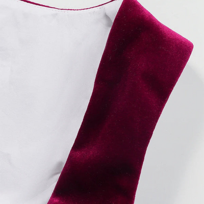 Damen Elegantes Kontrast Dirndl Kleid | Festlich Midi