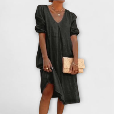 Fanny - Elegantes Sommerkleid mit Häkel-Details