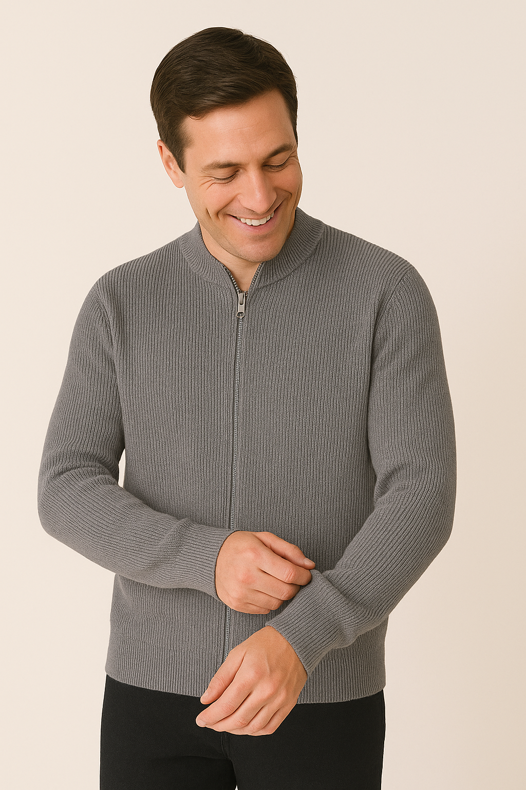 Daniel Strickjacke mit Reißverschluss