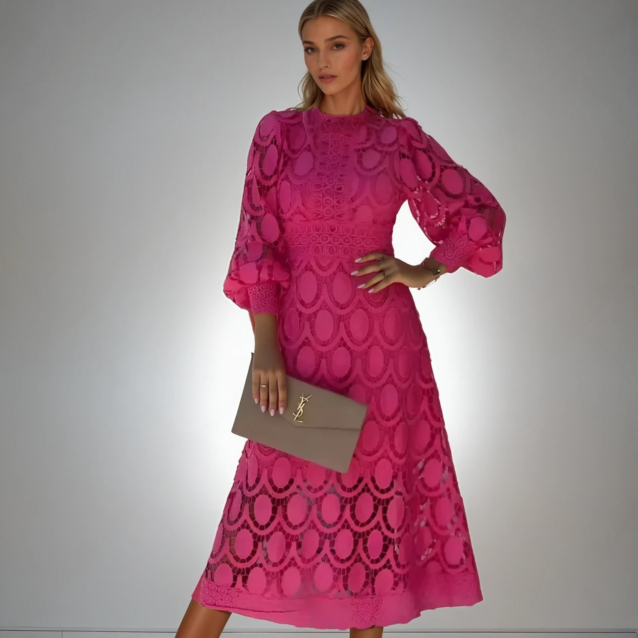 Vivienne | Langes Patchworkkleid