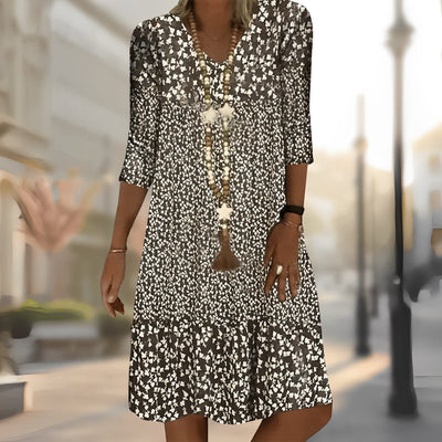 Kaylee - Elegant bedrucktes Damenkleid