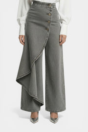 Bianca | Stilvolle Jeans mit hoher Taille – Grau