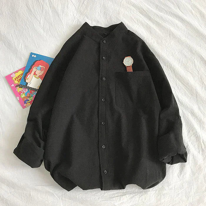 Barnaby – frühlingsbluse mit brusttasche