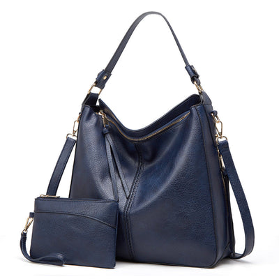 Elegante Ledertasche für Damen – klassische Lederhandtasche mit Abnehmbarem Schulterriemen
