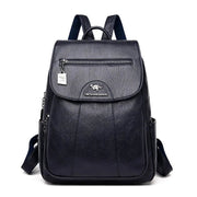 Eleganter Damen-Rucksack aus strapazierfähigem Premium-Material – Blau