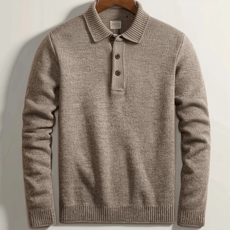 Eleganter Pullover mit Polokragen für Herren