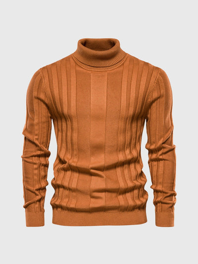 Eleganter Rollkragenpullover mit Streifen