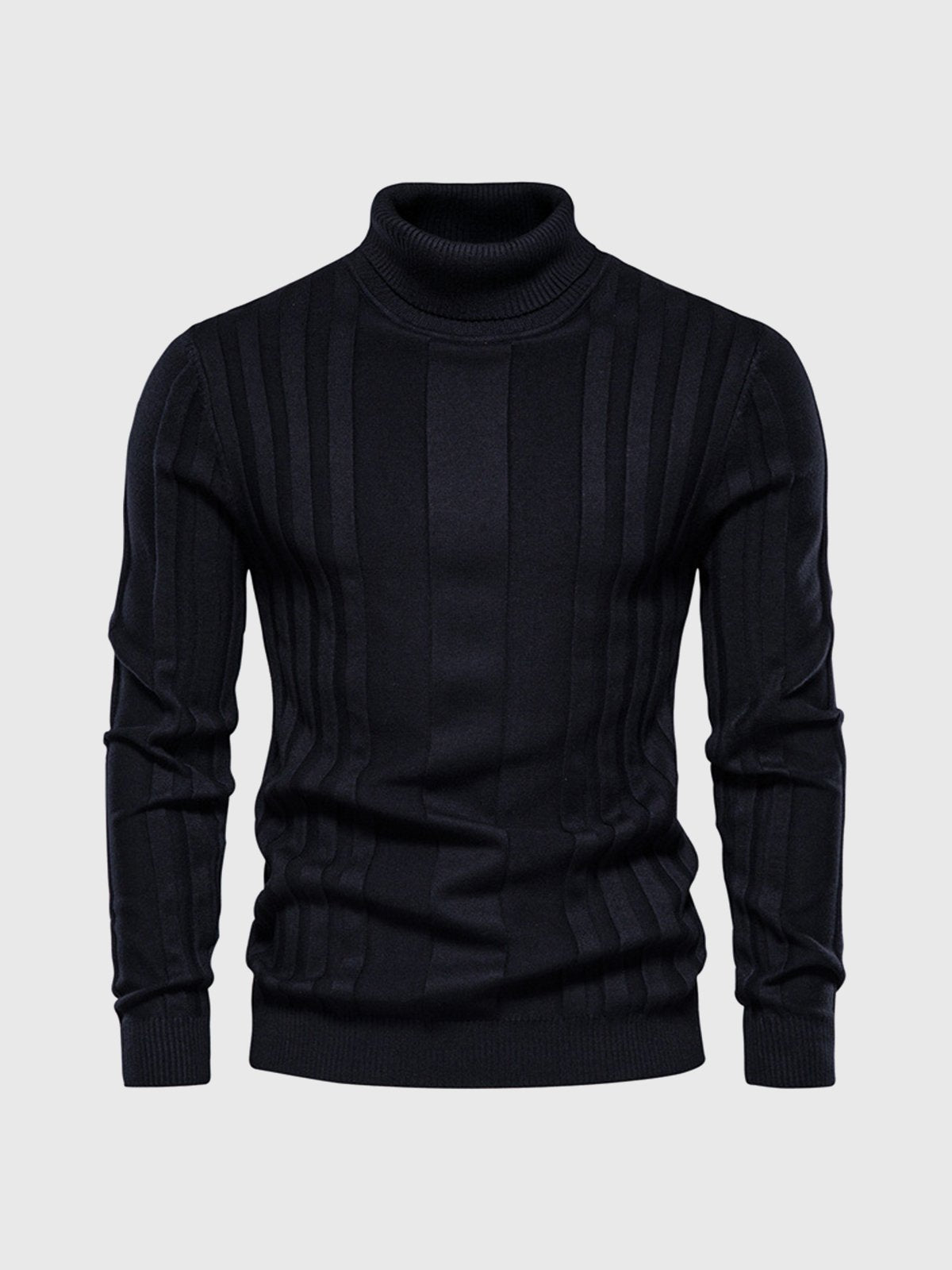 Eleganter Rollkragenpullover mit Streifen
