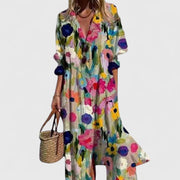 Elegantes Boho-Kleid für Frauen – Sommerliches Maxi-Kleid für jeden Anlass – Mehrfarbig 1