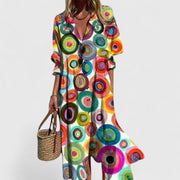 Elegantes Boho-Kleid für Frauen – Sommerliches Maxi-Kleid für jeden Anlass – Mehrfarbig 2