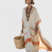 Elegantes Boho Maxikleid für Frauen – Luftig und Stilvoll für den Sommer – Orange