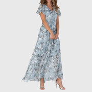Elegantes Damenkleid für den Sommer – Figurschmeichelndes Design für jeden Anlass – Blau