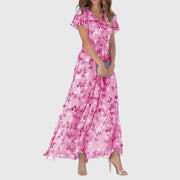 Elegantes Damenkleid für den Sommer – Figurschmeichelndes Design für jeden Anlass – Hellrosa