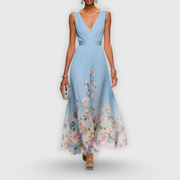 Elegantes Festliches Kleid Damen – Schmeichelhafte Passform für Jeden Anlass, Luftiger Komfort und Zeitloses Design – Hellblau