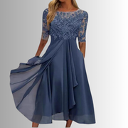 Elegantes Spitzenkleid für Frauen – Zeitloses Design für besondere Anlässe – Blau