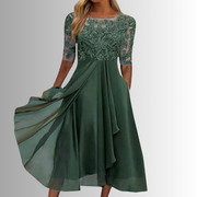 Elegantes Spitzenkleid für Frauen – Zeitloses Design für besondere Anlässe – Grün