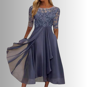 Elegantes Spitzenkleid für Frauen – Zeitloses Design für besondere Anlässe – Lila