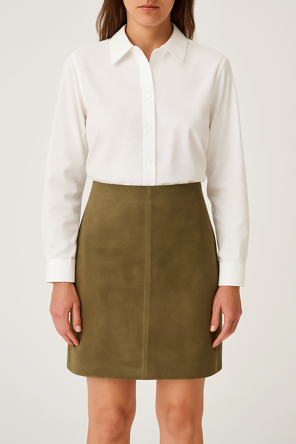 Ellen Bleistiftrock Strukturstoff