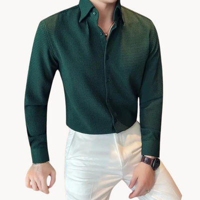 Severin Langarmhemd in wabenförmiger Passform