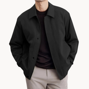 Leon | Hochwertige Herrenjacke aus robustem Material – Schwarz
