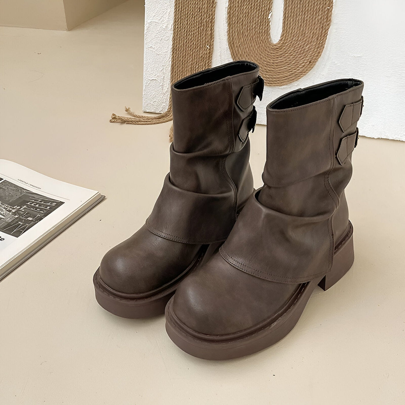 Elisheva | Stylische Western Cowgirl Boots mit Chunky Absatz