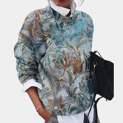 Pullover Damen Gemustert Rundhals | Leicht & Modern