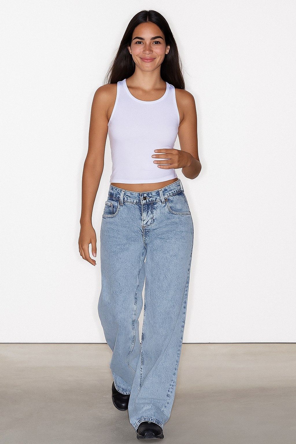 Fenna Jeans Schlaghose High Waist