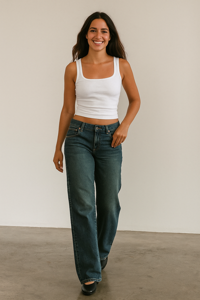 Fenna Jeans Schlaghose High Waist