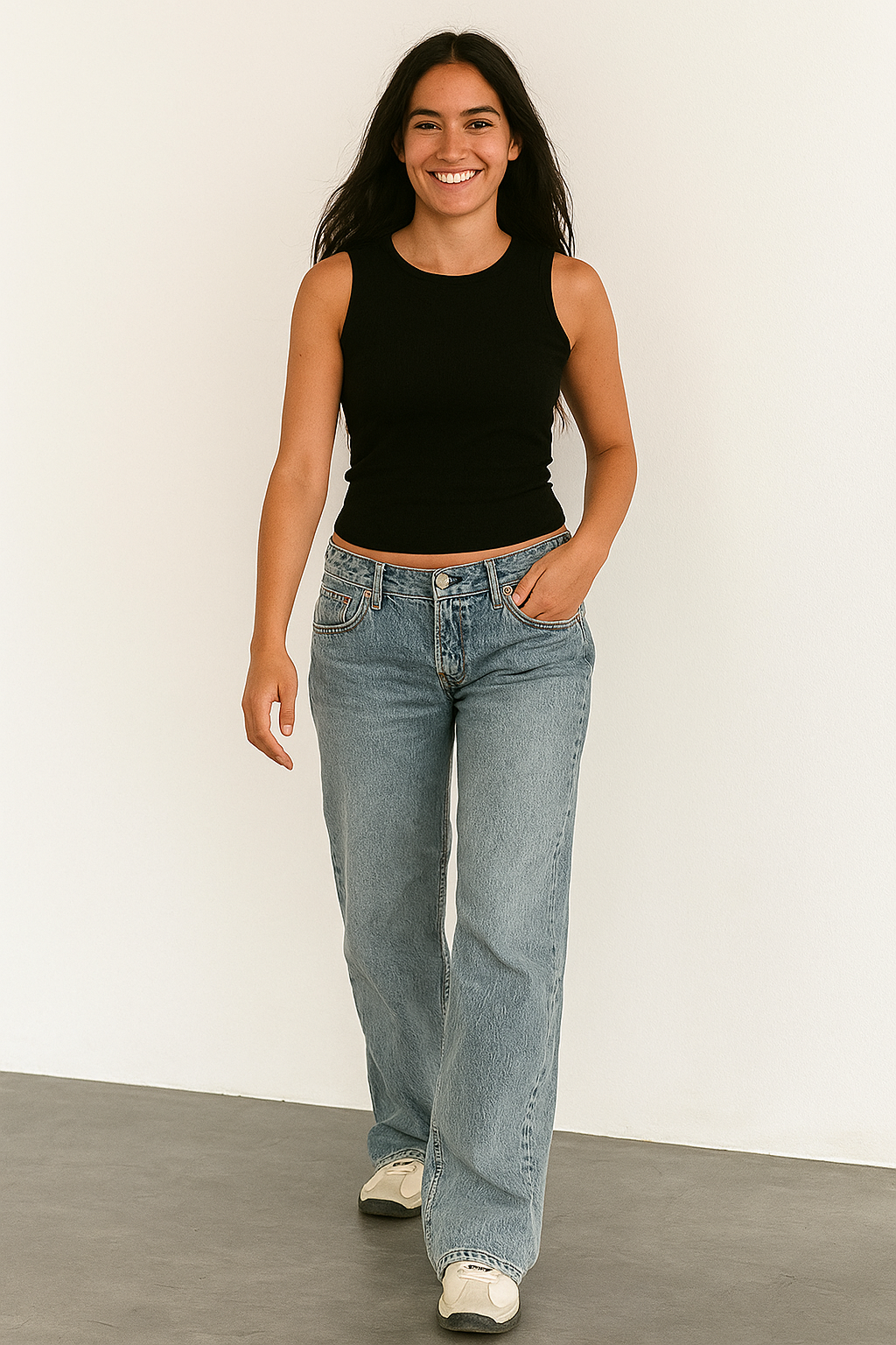 Fenna Jeans Schlaghose High Waist