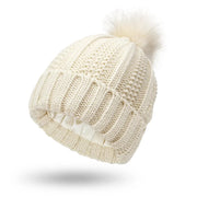 Wolff | Gefütterte Strickmütze für den Winter – Creme